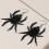 Halloween Acrylic Stud Earrings Black Spider Ghost Skull 3