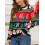 Women's Christmas Knitted Pullover Sweater Crew Neck Long 3