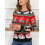 Women's Christmas Knitted Pullover Sweater Crew Neck Long 4
