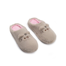 (4 UK Child) Pusheen Mule Slippers (Girls Beige)