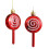 Christmas Ornaments Set White Silver Gold 24pcs 80mm 1