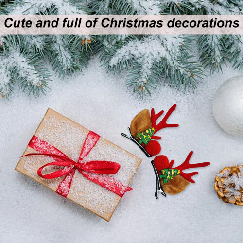 Christmas Hairpin Tree Branches Reindeer Antlers 2