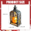 Halloween Lanterns Orange LED Candles 1 Pack 5