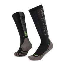 (XL, Black) Buff Merino HW Over the Calf Walking Socks