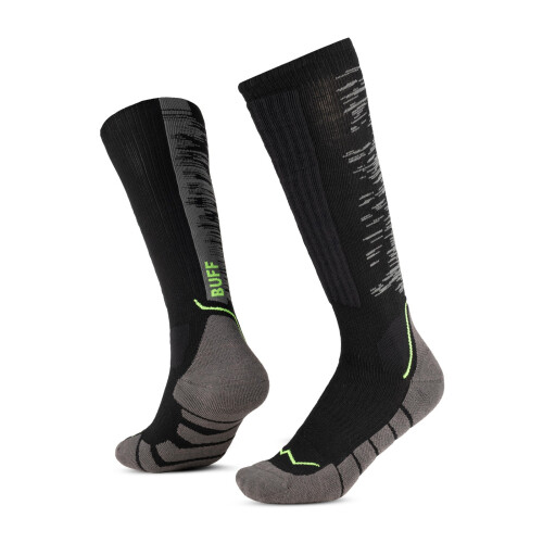 Buff (S, Black) Buff Merino HW Over the Calf Walking Socks