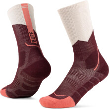 (M, Wine) Buff Merino Mw Medium Weight Crew Socks