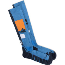 (XL, Royal Blue) Buff HW Merino Wool Over the Calf Walking Socks