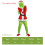 Grinch Costume with Green Fur Mask 5