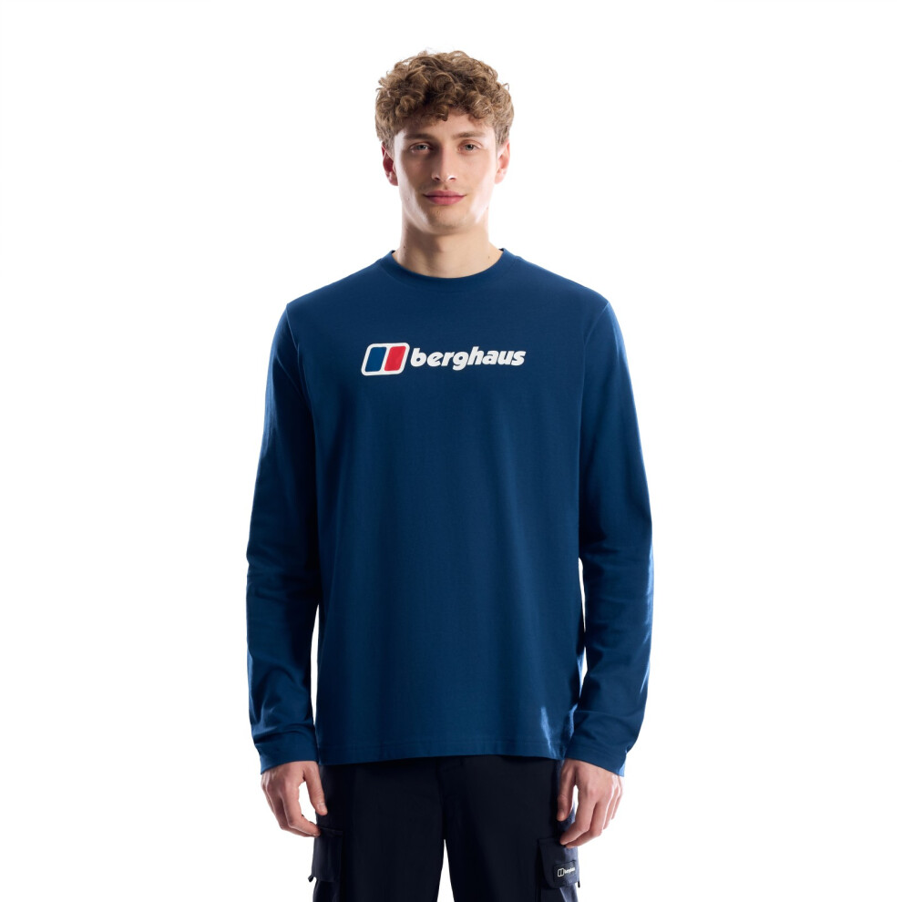 Berghaus Mens Big Logo Graphic Long Sleeve Cotton Classic Comfy T-Shirt - Image 4