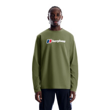 (S, Zephyr) Berghaus Mens Big Logo Long Sleeve T-Shirt