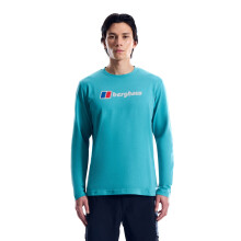 (S, Calgary Blue) Berghaus Mens Big Logo Long Sleeve T-Shirt