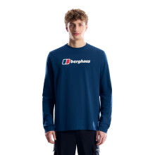 (M, Hale Navy) Berghaus Mens Big Logo Long Sleeve T-Shirt