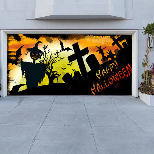 Halloween Garage Door Banner Decoration 1