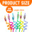 Cartoon Plastic Straws for Kids Party Use 5