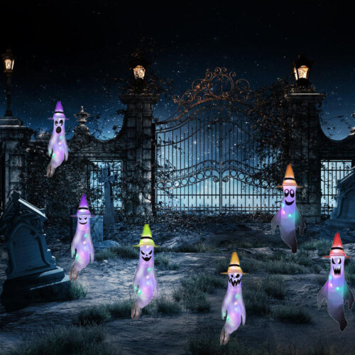 Halloween Ghost Windsocks with LED Lights 1 Pack 2