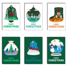 Christmas Greeting Card Set with Envelopes and Stickers