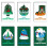 Christmas Greeting Card Set with Envelopes and Stickers 1