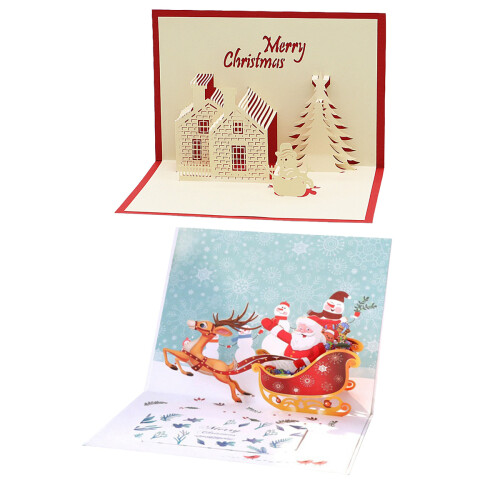 3D Christmas Tree Card with Envelope Set