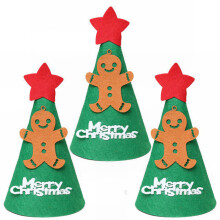 Kids Santa Hat Bonnet Felt Christmas Decoration