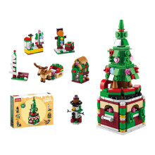 Christmas Building Blocks Set Small Particle Santa Toy for