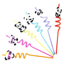 Cartoon Plastic Straws for Kids Party Use