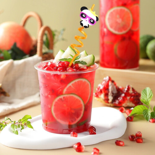Cartoon Plastic Straws for Kids Party Use 1