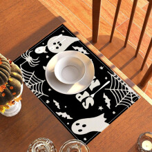 Halloween Placemats Set 4 pcs 12x18 inch washable