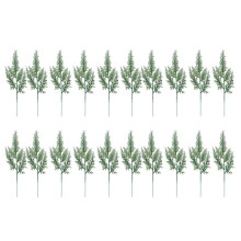 20 PCS Artificielle Vert CyprèS Arbre Feuille Pin Aiguille Feuilles Branche de NoëL de Mariage Bureau à Domicile HôTel DéCoration B