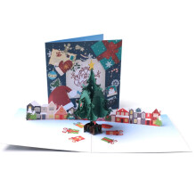 3D Christmas Greeting Cards with Envelopes