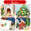 3D Christmas Greeting Cards Pop Up 6PCS with Envelopes 4