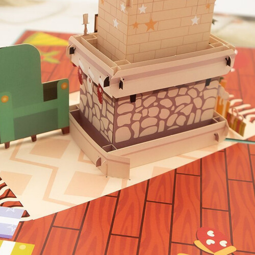 Christmas Pop Up Card Handmade 3D Greeting Card 1