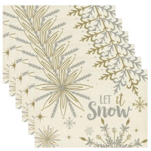 Snowflake Winter Table Mat Christmas Decoration