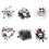 Halloween Hair Clips Set Glitter Bows Witch Hat Ghost Pins 1