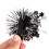Halloween Hair Clips Set Glitter Bows Witch Hat Ghost Pins 3