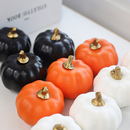 Artificial Foam Pumpkins Set Rustic Fall Decor 12 1
