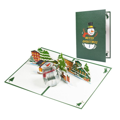 Christmas Pop Up Card 3D Handmade