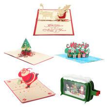 3D Christmas Cards Creative Tree Design 1 Pack