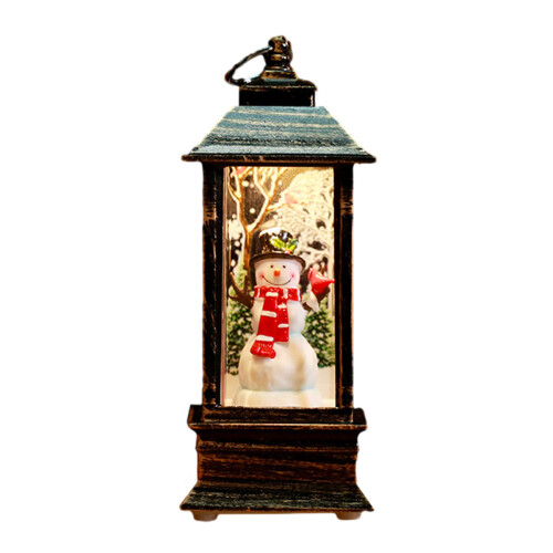 Lighted Snow Globe Christmas Lantern Battery Operated