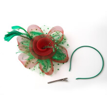 Mesh Bridal Tiara Small Top Hat Jockey Club