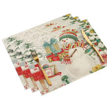 Cotton Table Linen for Christmas Winter Parties
