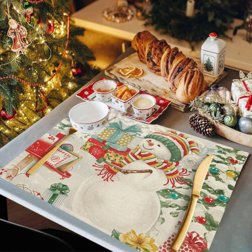 Cotton Table Linen for Christmas Winter Parties 1