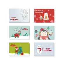 Christmas Greeting Cards with Envelopes and Stickers 24 pcs