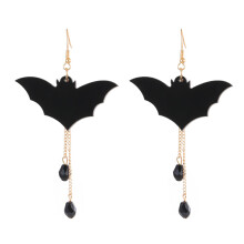 Halloween Acrylic Stud Earrings Black Spider Ghost Skull