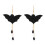 Halloween Acrylic Stud Earrings Black Spider Ghost Skull 1