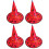 Gold Halloween Witch Hats 4pcs 1