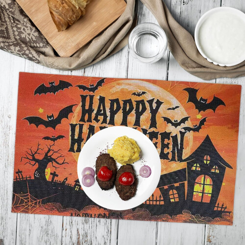 Plastic Halloween Placemats Set of 4 2