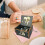 Wooden Music Box with Classical Carving Decoration 2
