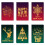 Christmas Card Set Gold Leaf 12 Designs 1