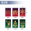 Christmas Card Set Gold Leaf 12 Designs 2