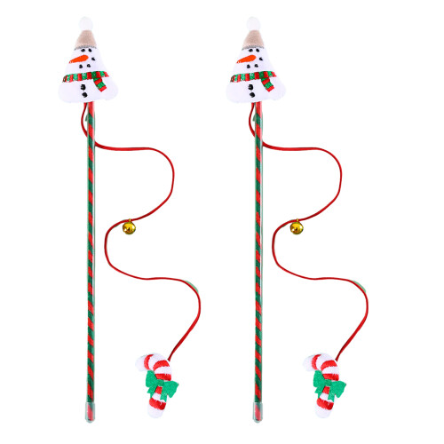 Cat Interactive Toy Stick with Bell and Sound
